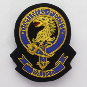 Clan Crest Badge, Hand Embroidered, Clan Baird